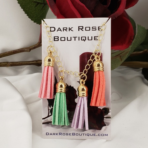 Handmade Colorful Fringe Necklace